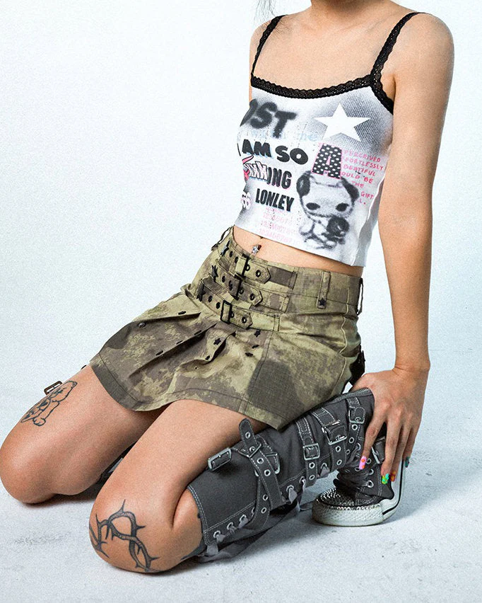 00's Style I Am So Lonely Skinny Tank - Image 3