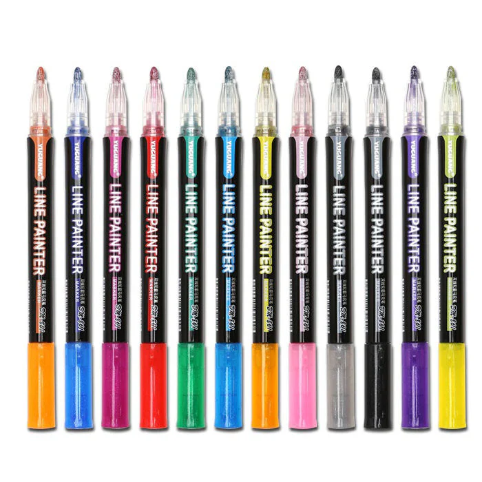 12 Colors Outline Marker - Image 2
