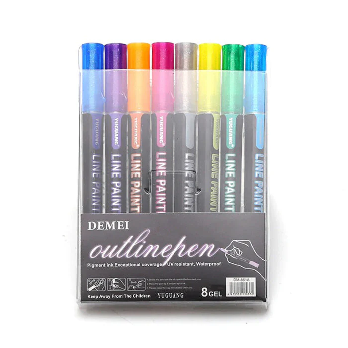 12 Colors Outline Marker - Image 5