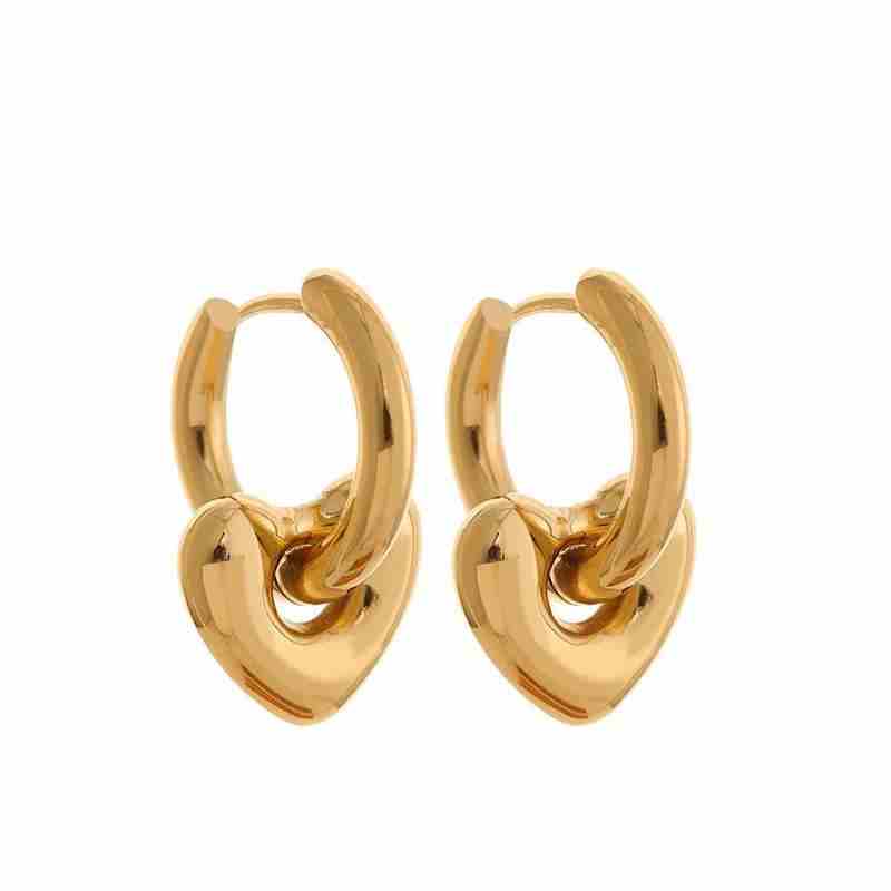 18k Moon Earrings - Image 2