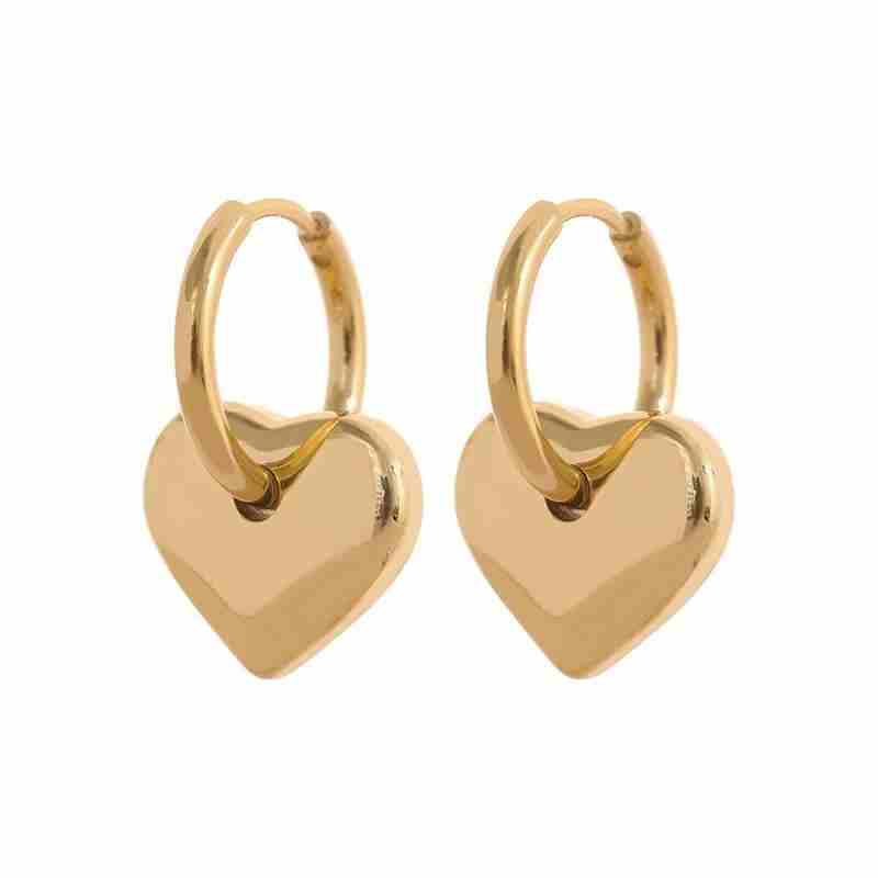 18k Moon Earrings - Image 4