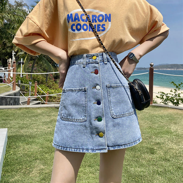 2.0 Artsy Denim Skirt - Image 2