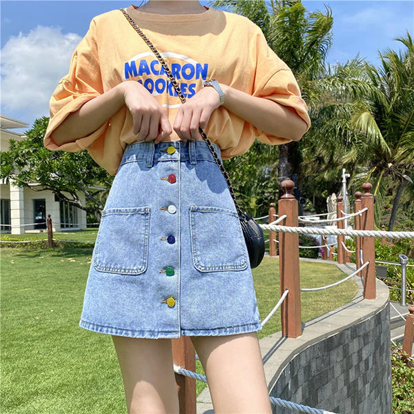 2.0 Artsy Denim Skirt - Image 3