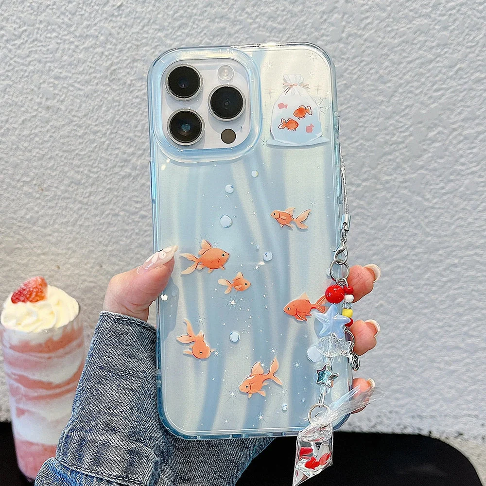 2.0 Goldfish Aesthetic iPhone Case - Image 3