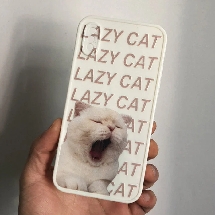 2.0 Lazy Cat iPhone Case - Image 2