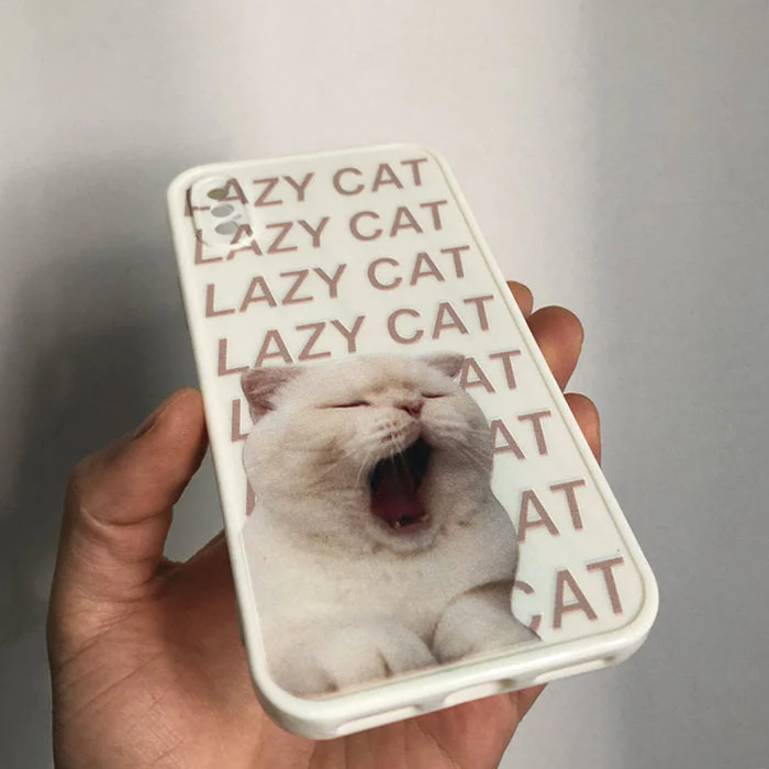 2.0 Lazy Cat iPhone Case - Image 3