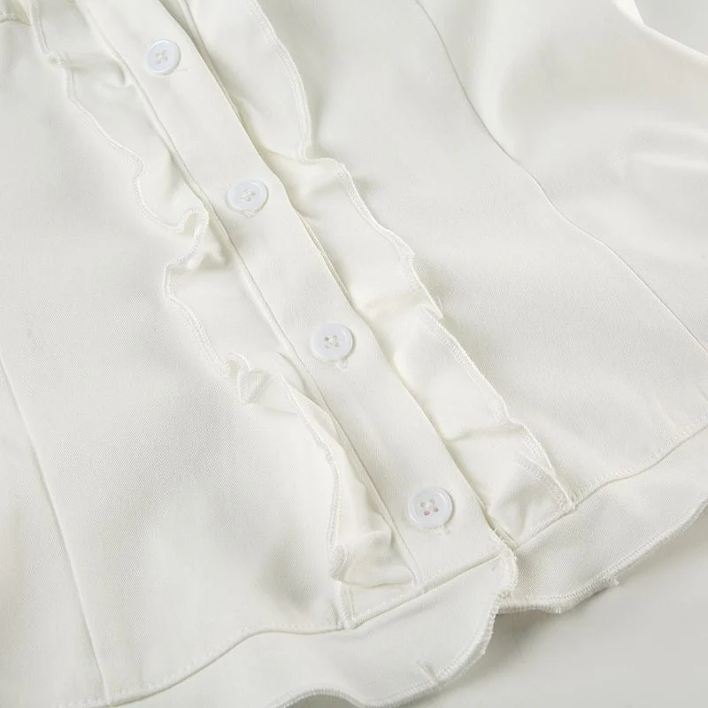 2025 French slim shirt top - Image 4