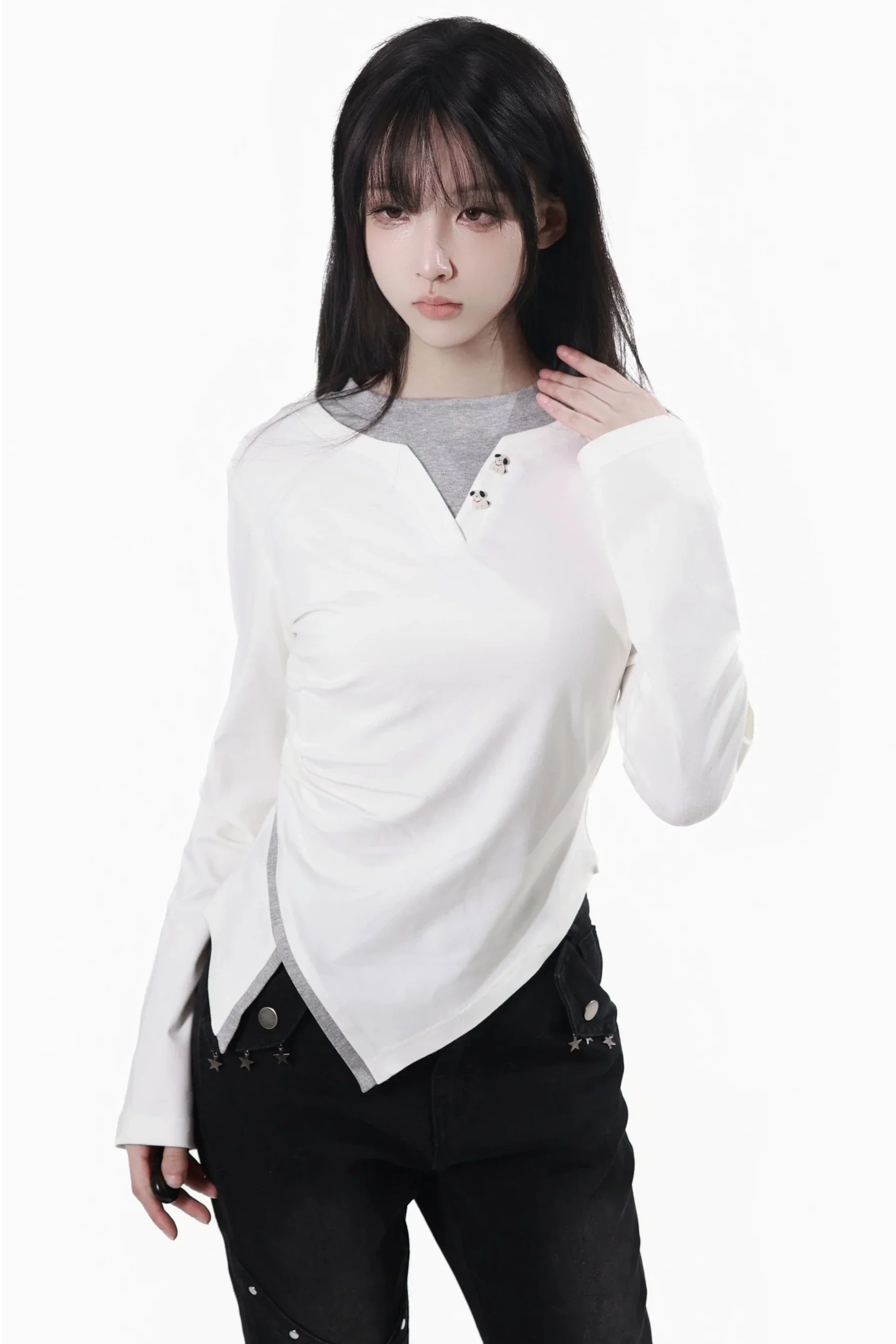 Cutout Design Slim Top - Image 10