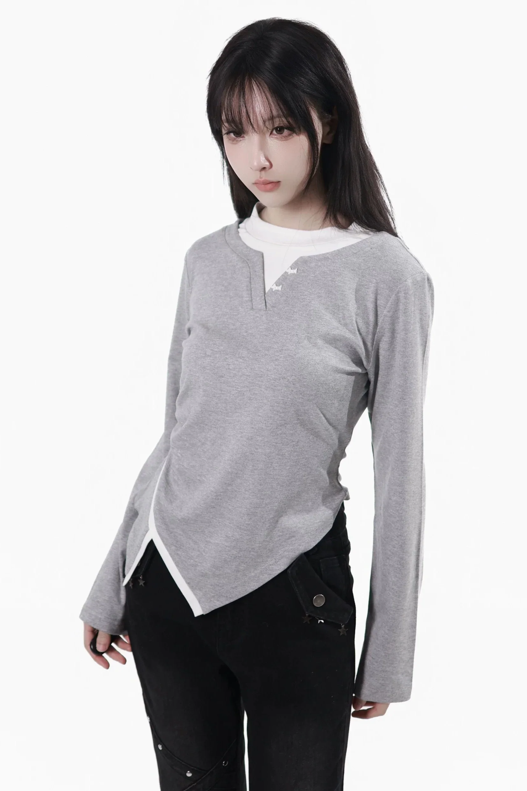 Cutout Design Slim Top - Image 3