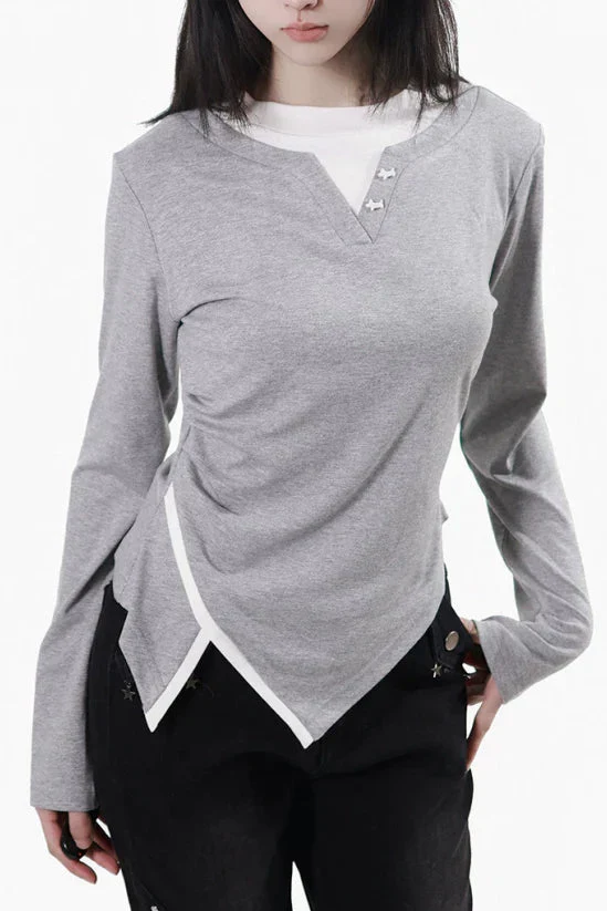 Cutout Design Slim Top - Image 5