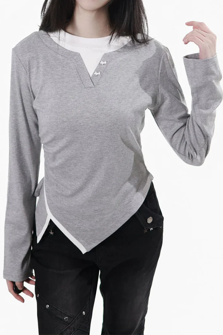 Cutout Design Slim Top - Image 6