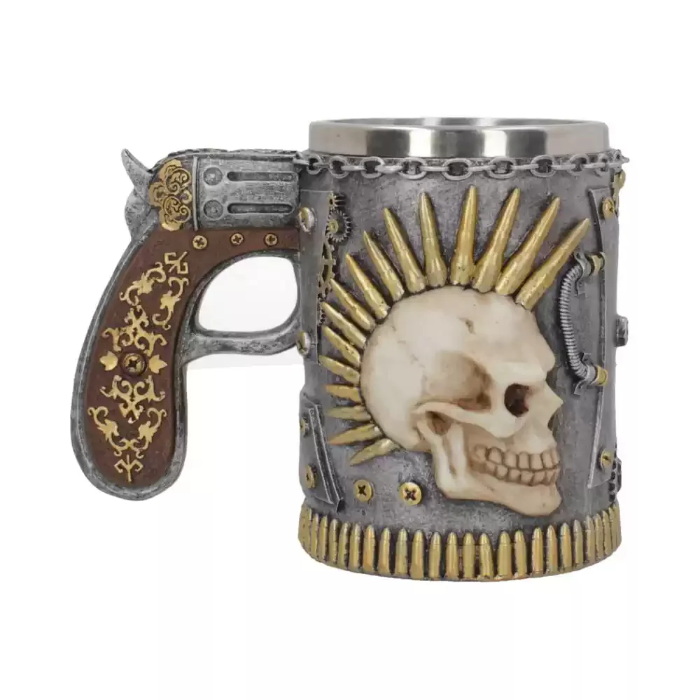 3D Resin Stainless Steel Skull Cup - Image 4