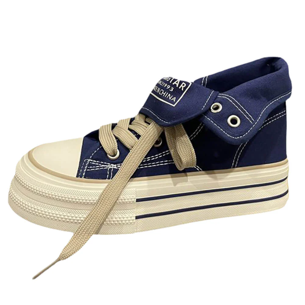 90s Denim Platform Sneakers - Image 2