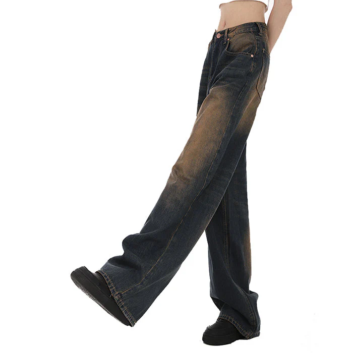 90's Kids Jeans in Washed Brown - Image 3