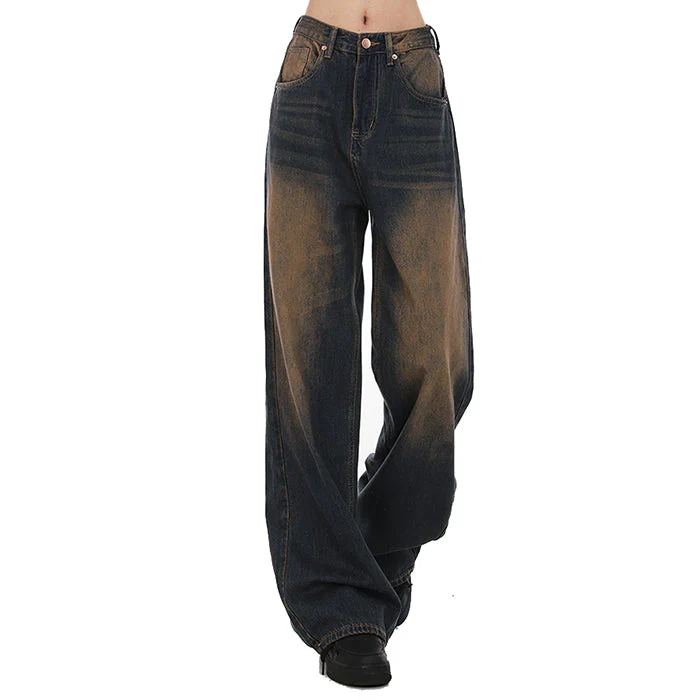 90's Kids Jeans in Washed Brown - Image 4