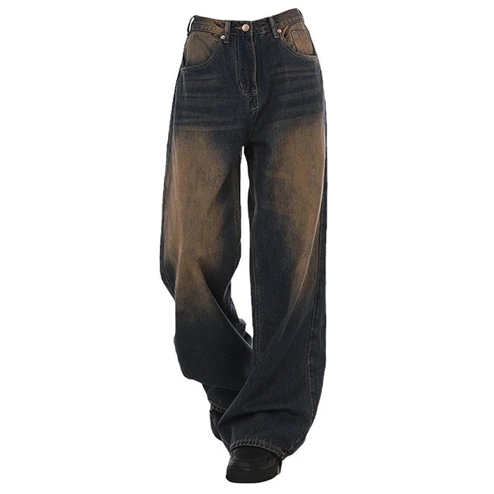 90's Kids Jeans in Washed Brown - Image 5