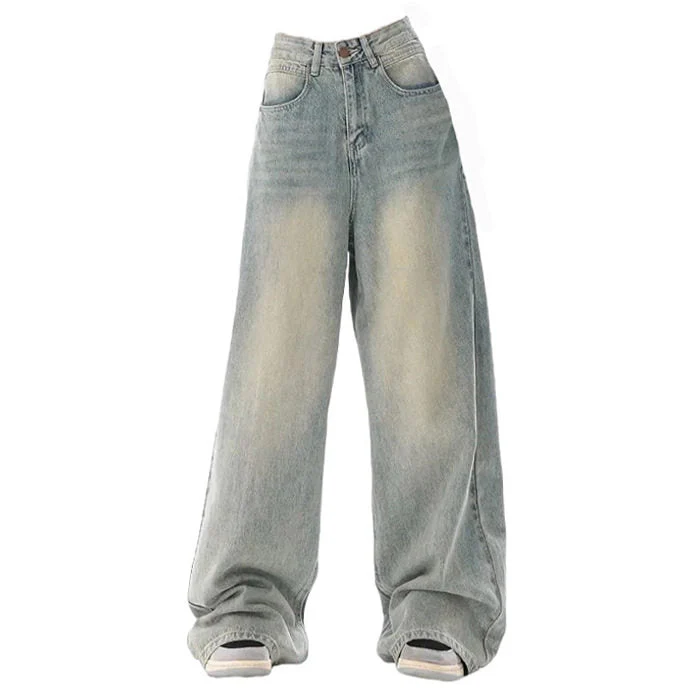90's Light Wash Baggy Jeans - Image 8