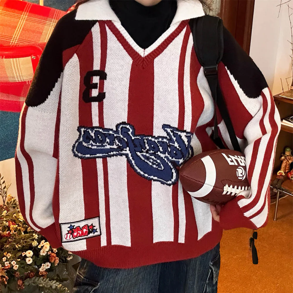 90s Locker Room Knit Sweater - Image 2