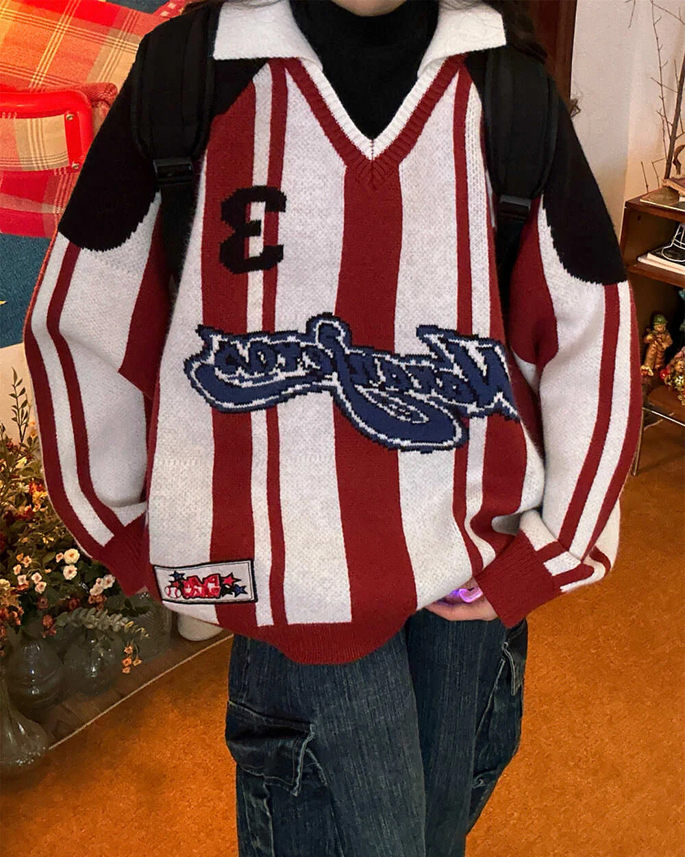90s Locker Room Knit Sweater - Image 8