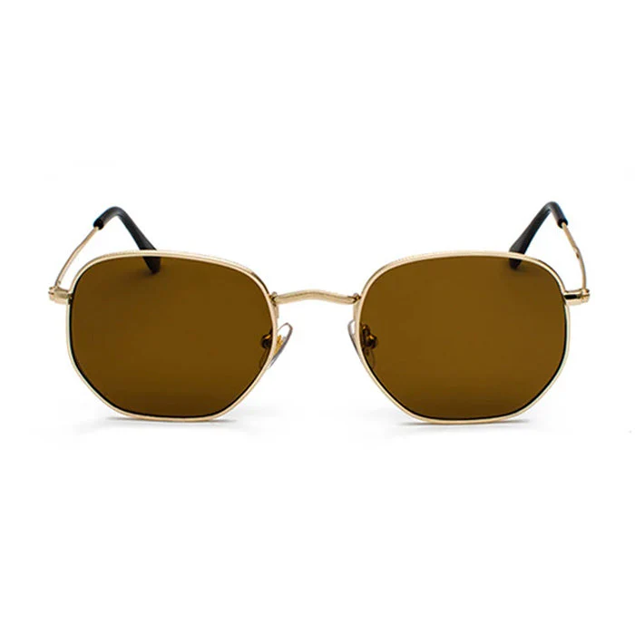 90's Round Metal Sunglasses - Image 4