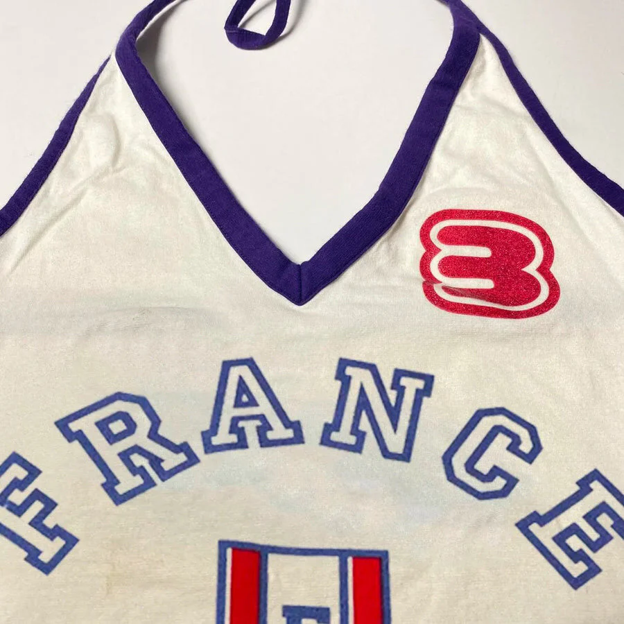90s Style France Halter Top - Image 3