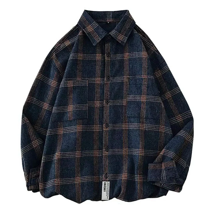 90s Style Plaid Oversized Shirt - Image 5
