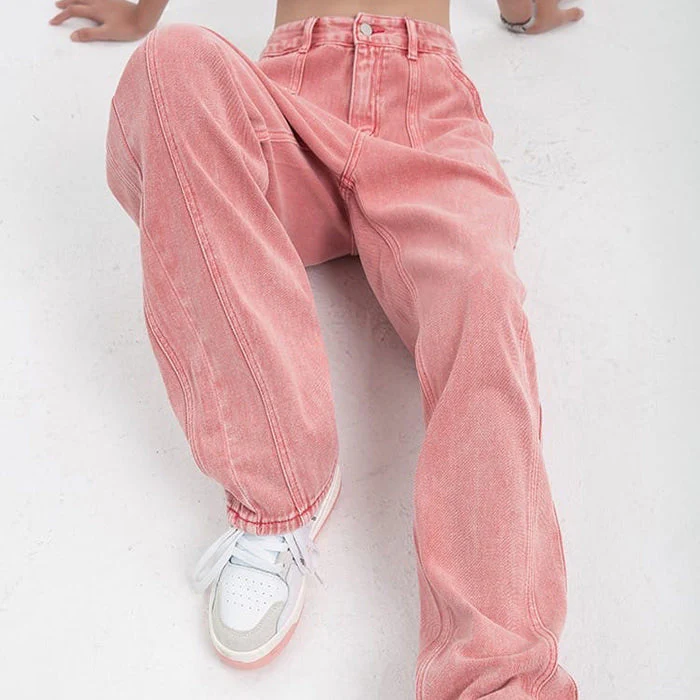 90's Teen Pink Jeans - Image 4