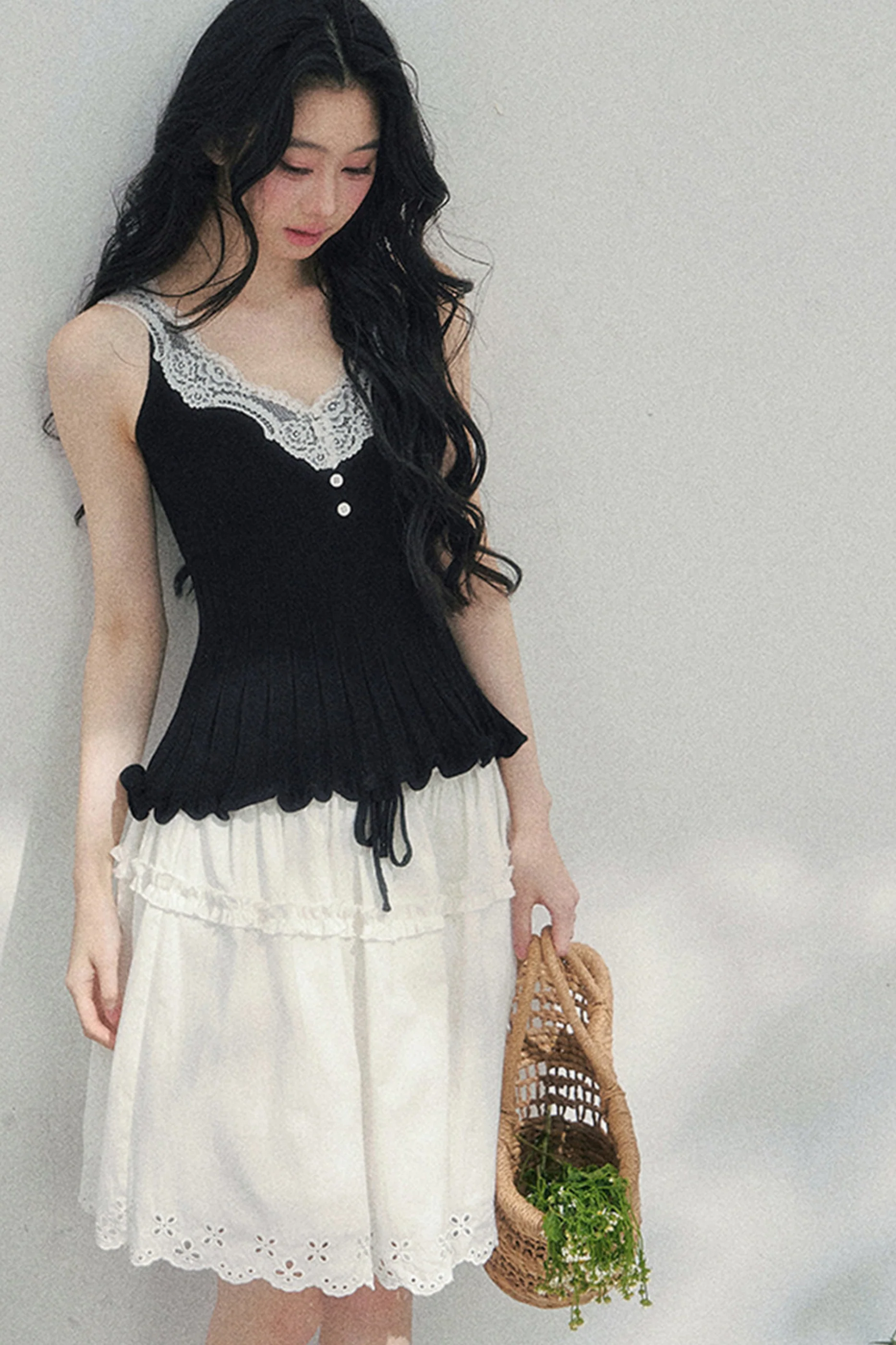 Lace Sweet Tiered Puffy Skirt - Image 23