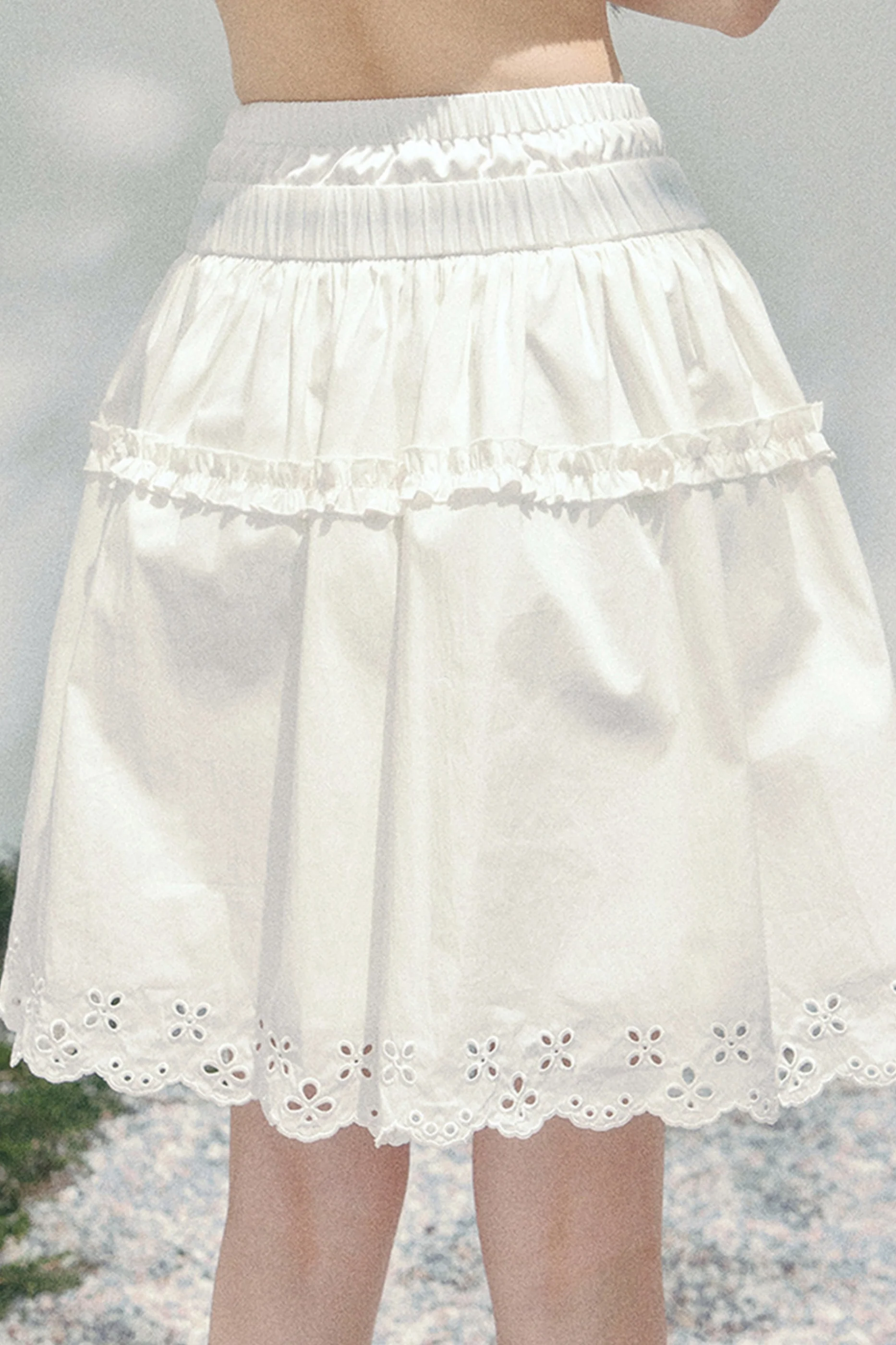 Lace Sweet Tiered Puffy Skirt - Image 9