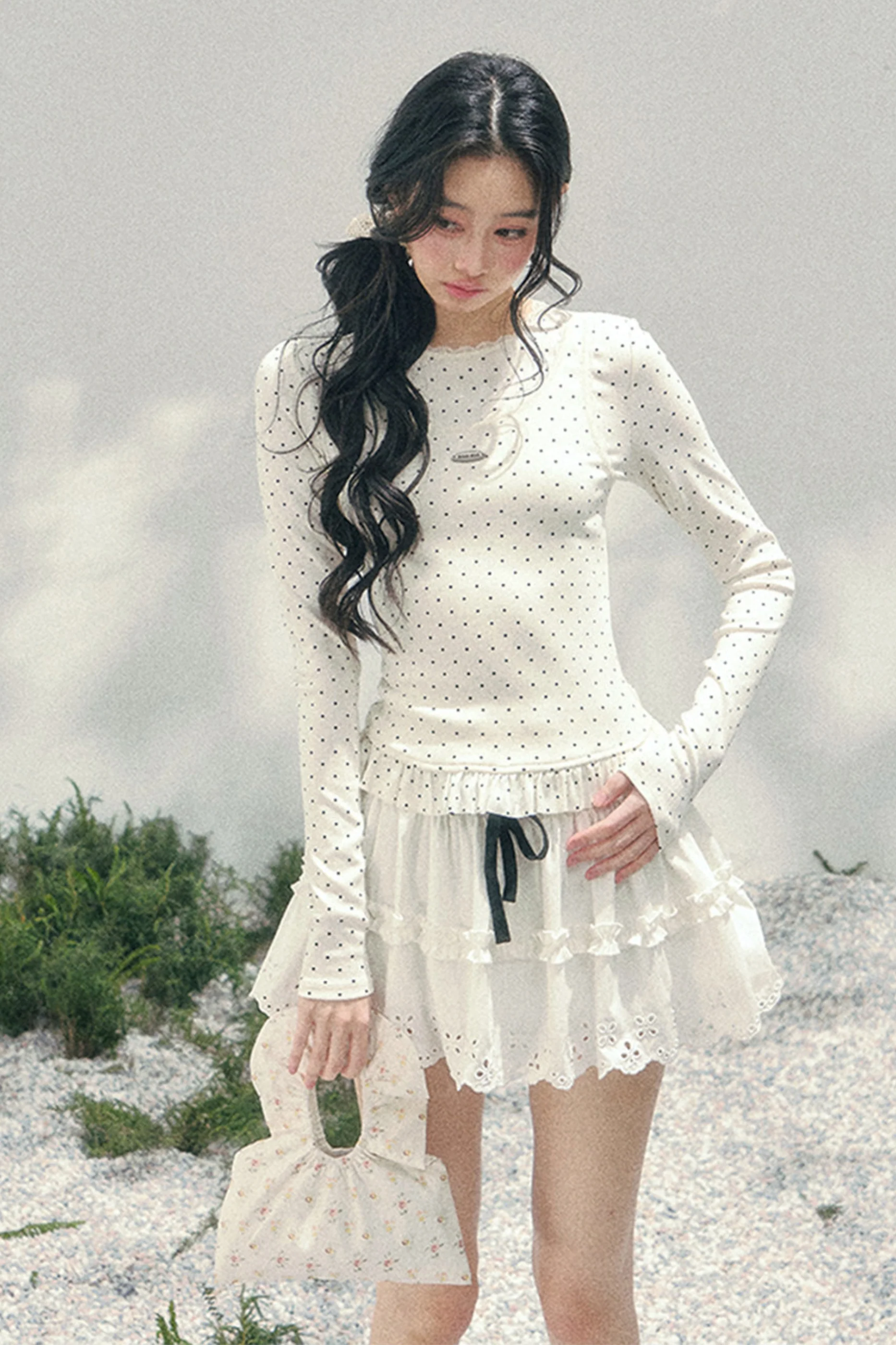 Lace Sweet Tiered Puffy Skirt - Image 18