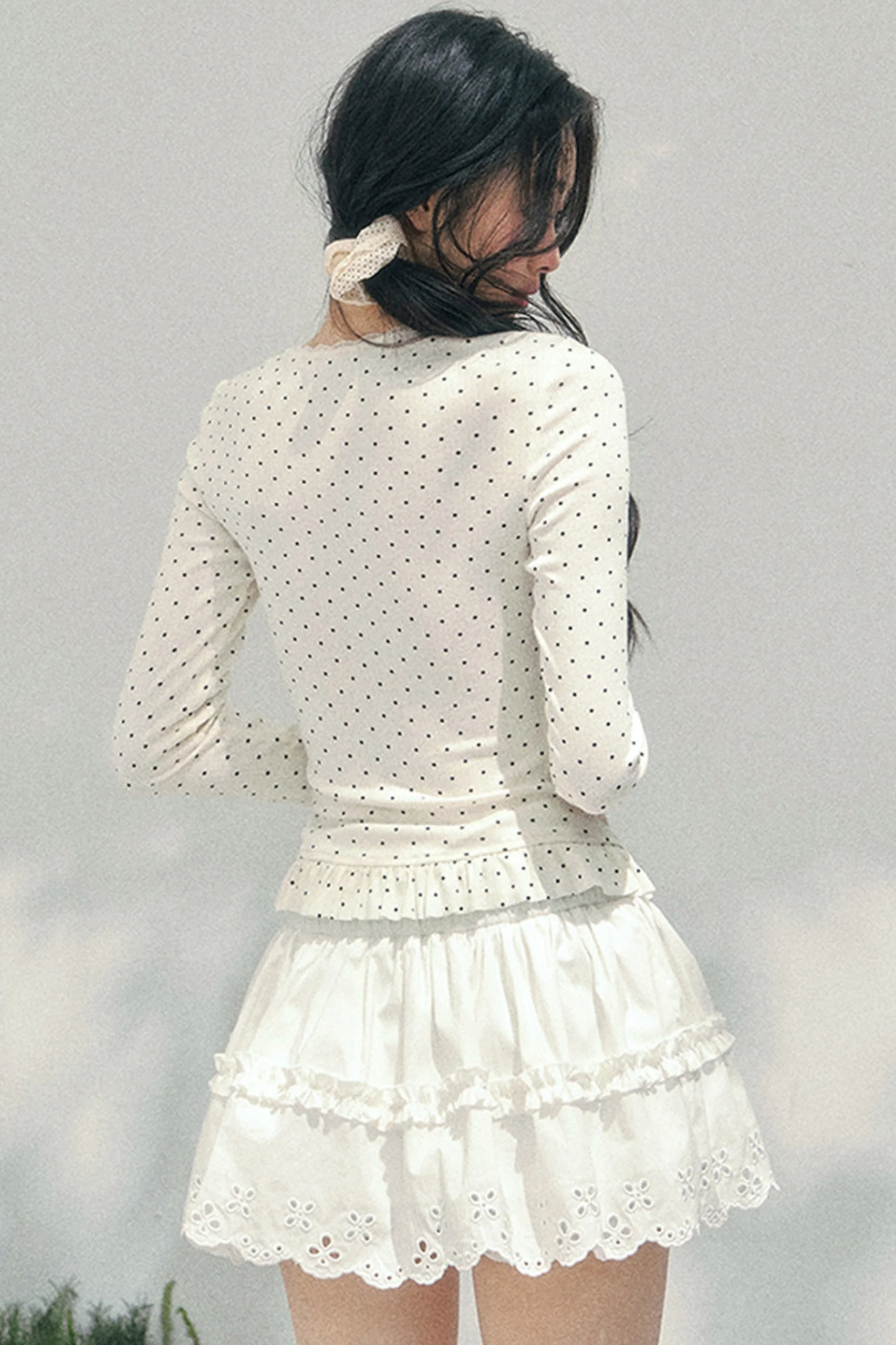 Lace Sweet Tiered Puffy Skirt - Image 19