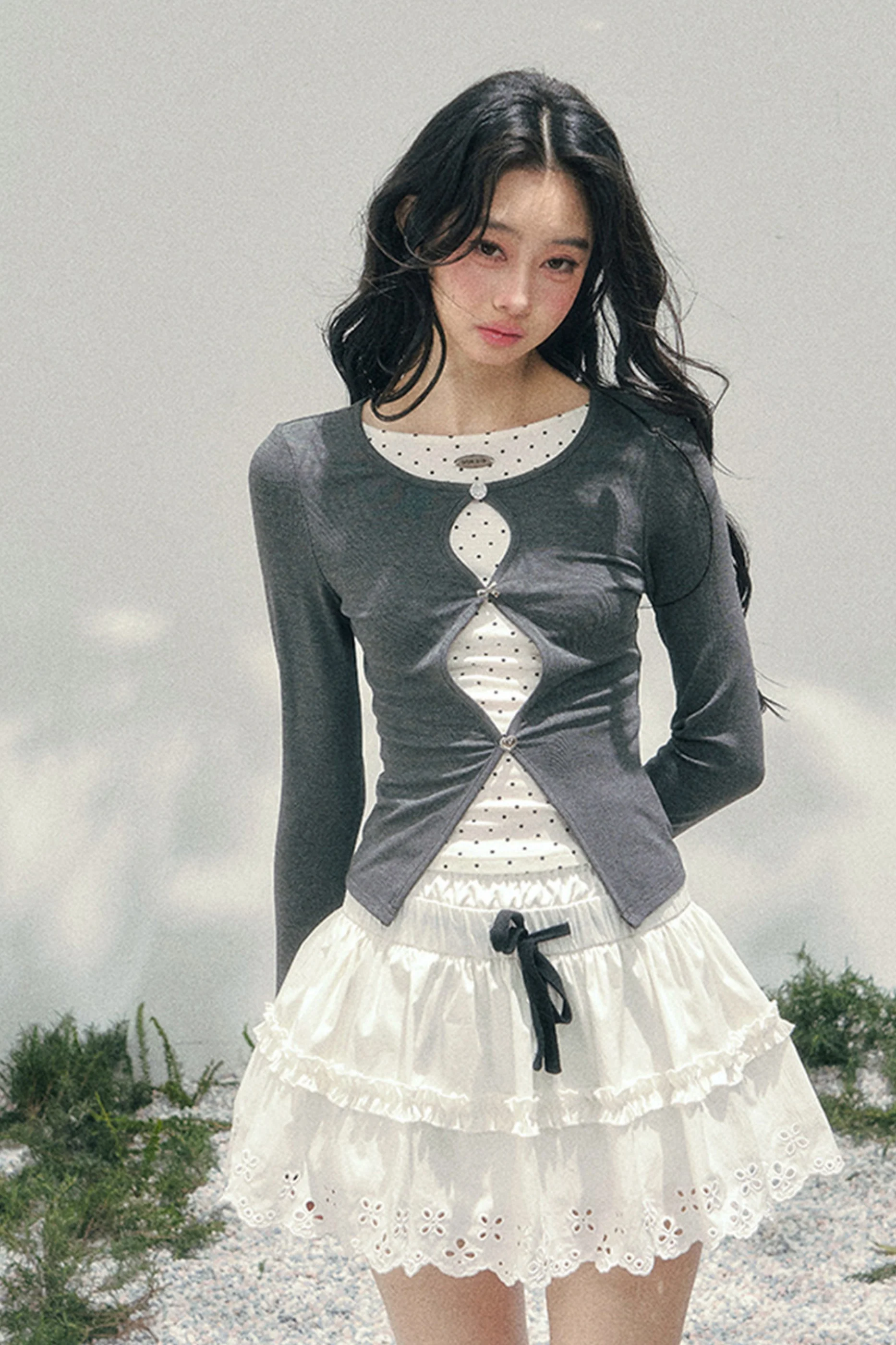 Lace Sweet Tiered Puffy Skirt - Image 20