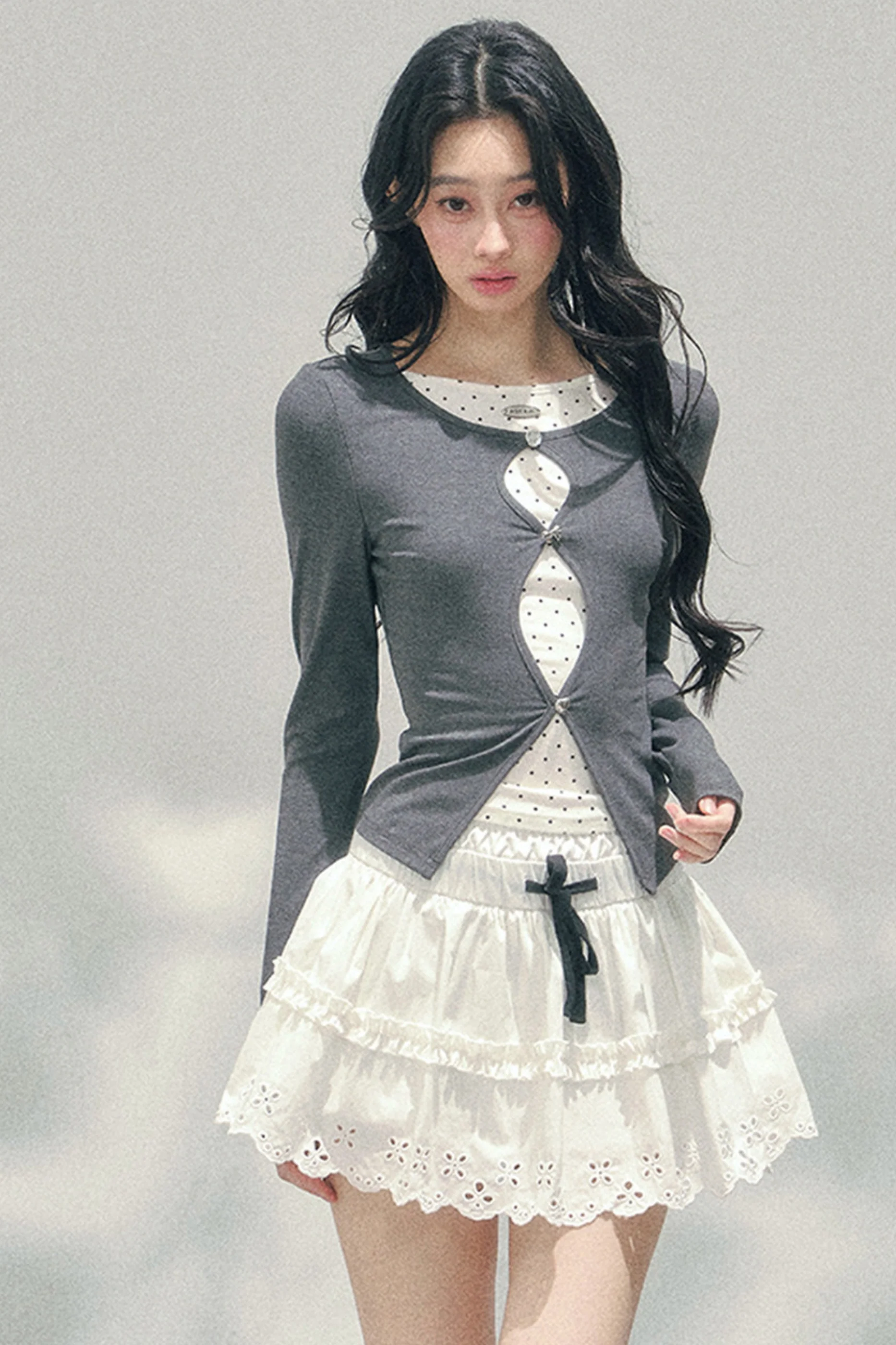 Lace Sweet Tiered Puffy Skirt - Image 21