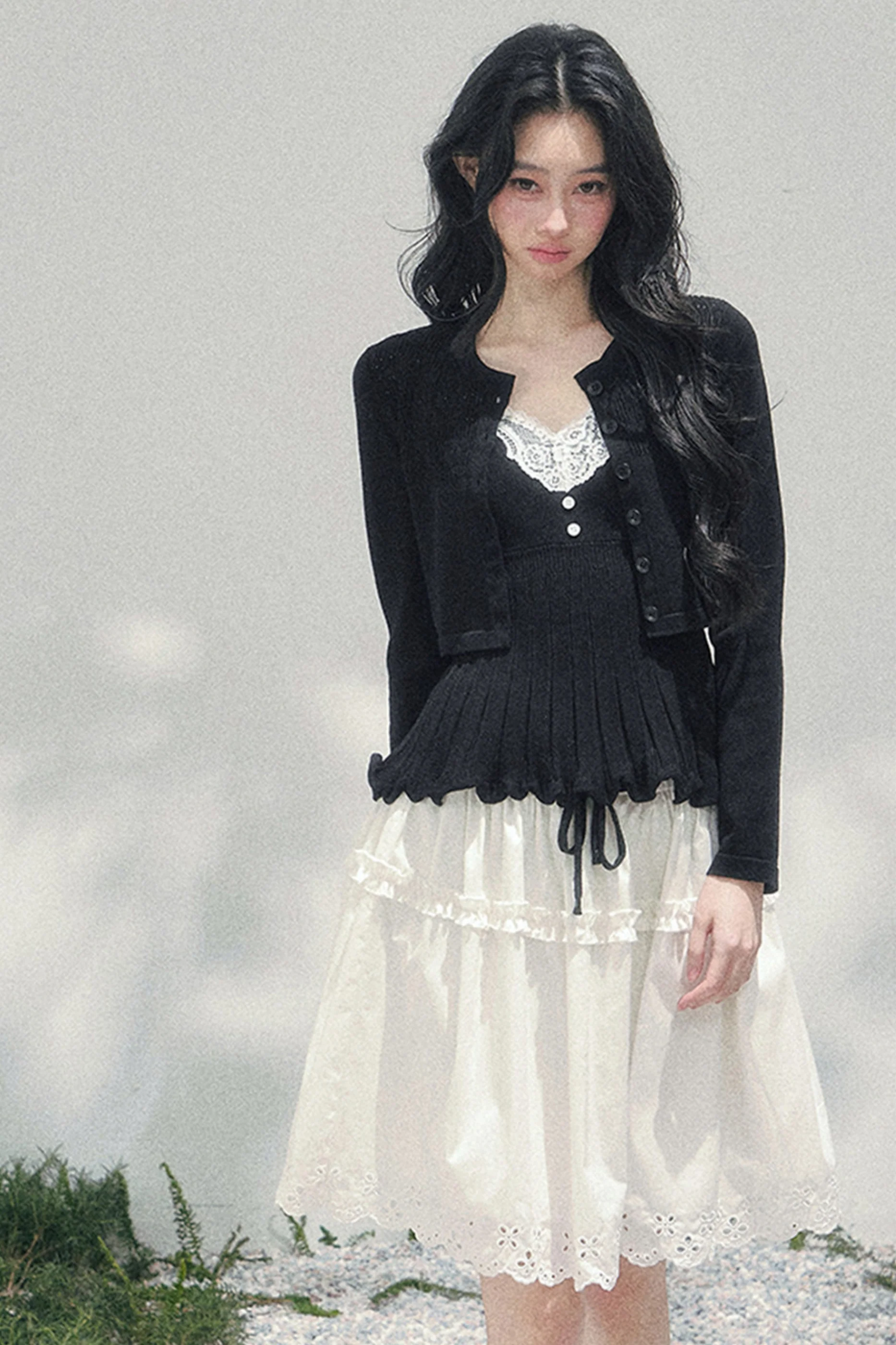 Lace Sweet Tiered Puffy Skirt - Image 26