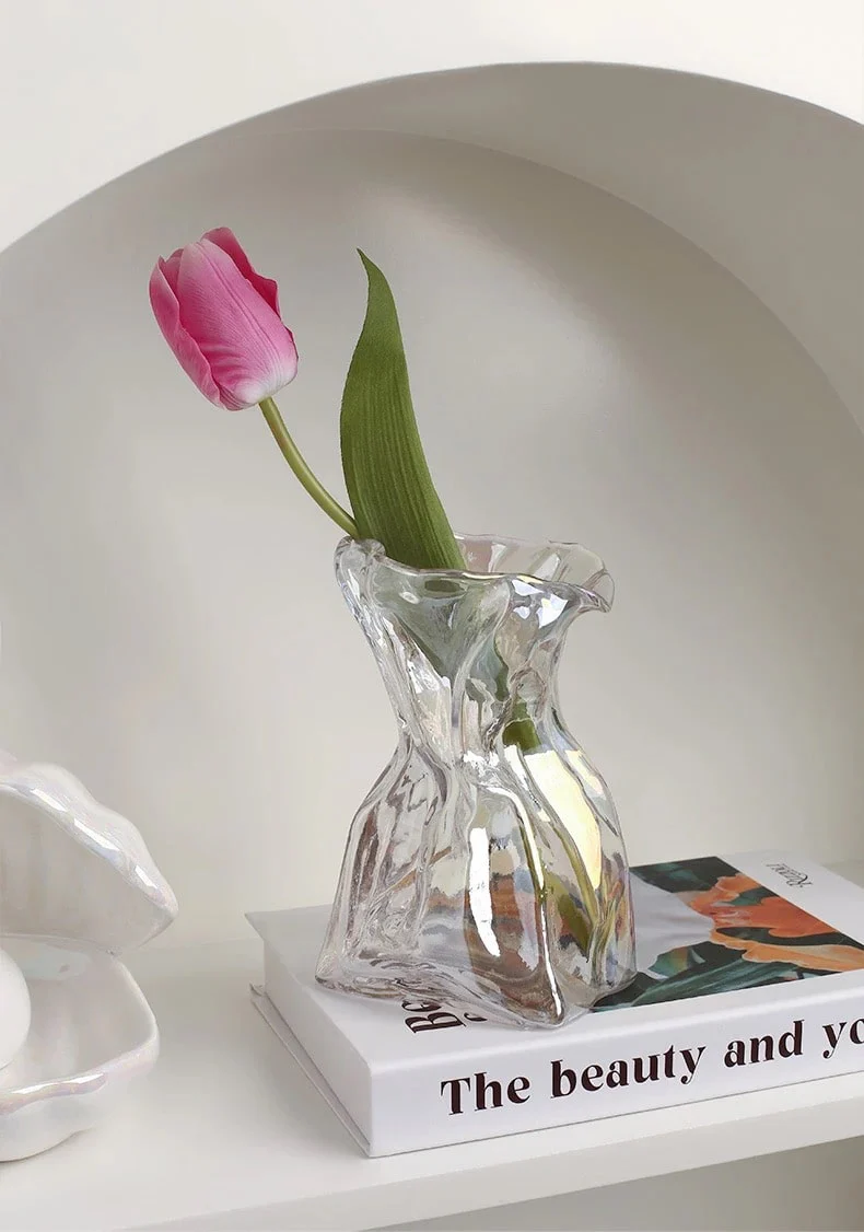 Abstract Pearl Glass Vases - Image 8