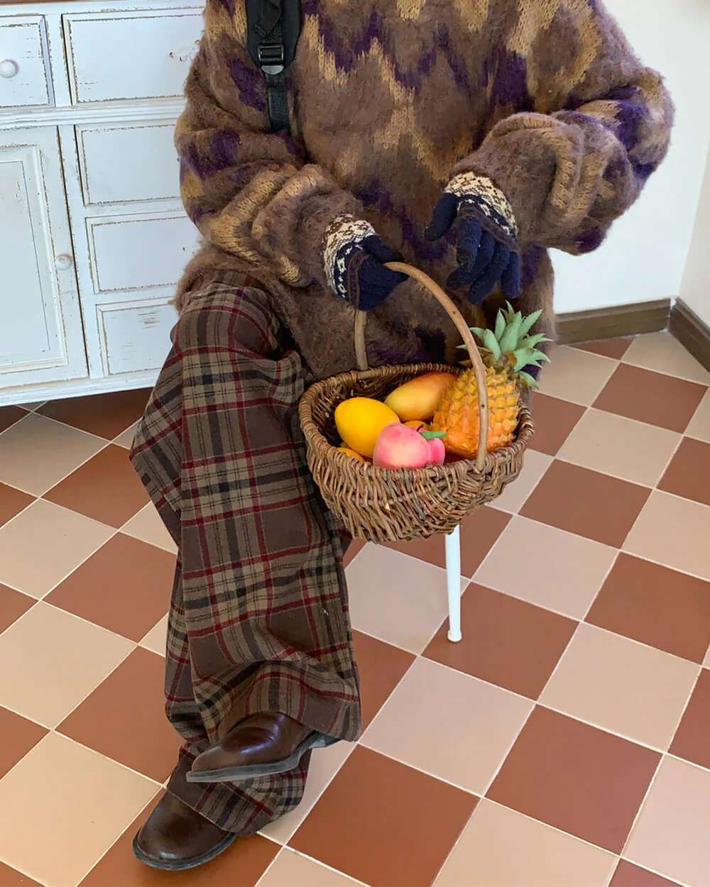 Academia Vintage Plaid Trousers - Image 4
