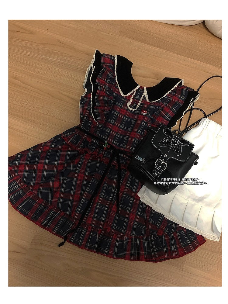 Academy Red Plaid Doll Dress - Image 2