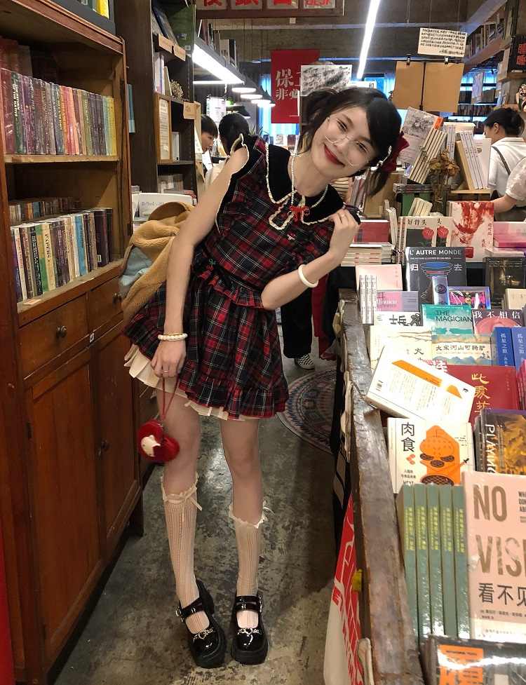Academy Red Plaid Doll Dress - Image 6