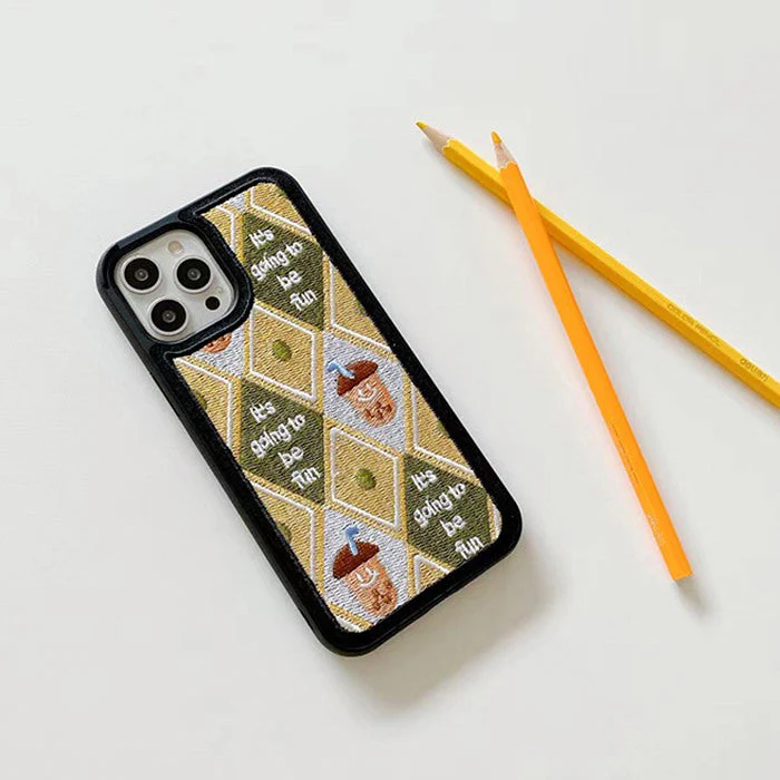 Acorn Argyle iPhone Case - Image 4