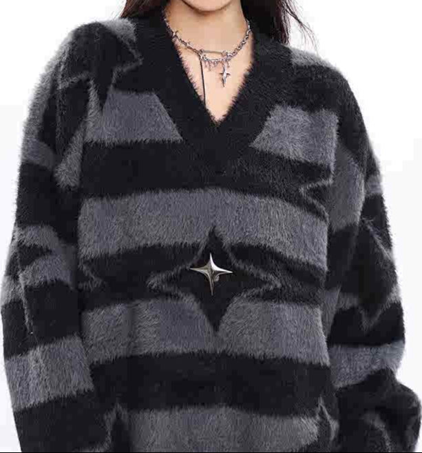 Acubi Aesthetic Star Girl Pullover Sweater - Image 5