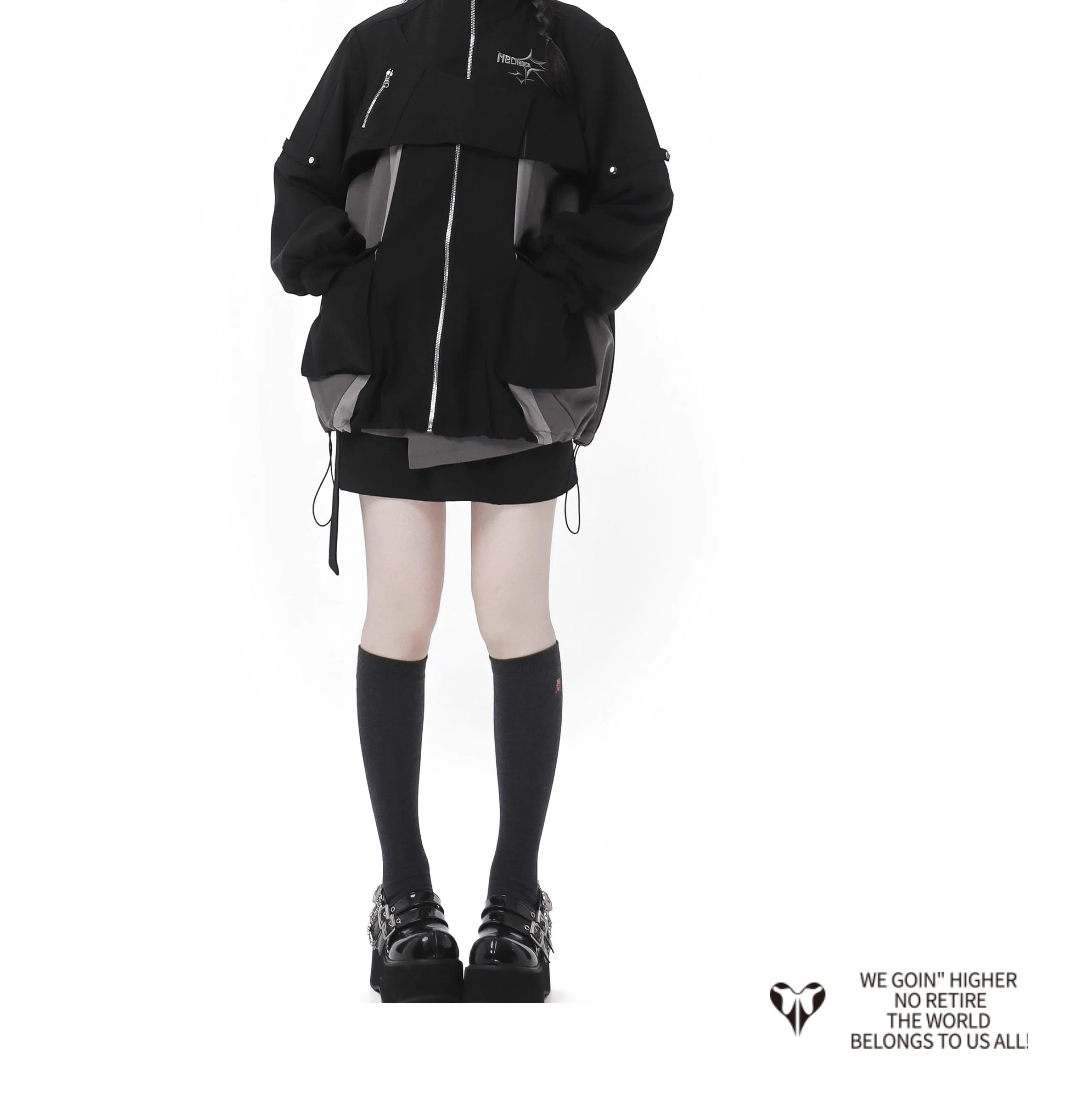 acubi black and gray jacket - Image 3