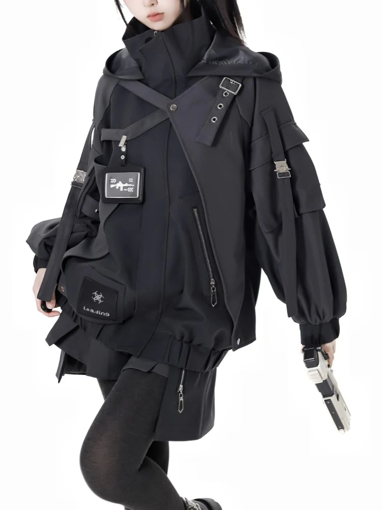 acubi black straps jacket - Image 9