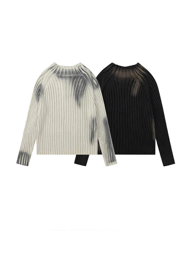 Acubi Long-sleeved Knitted Pullover Sweater - Image 2