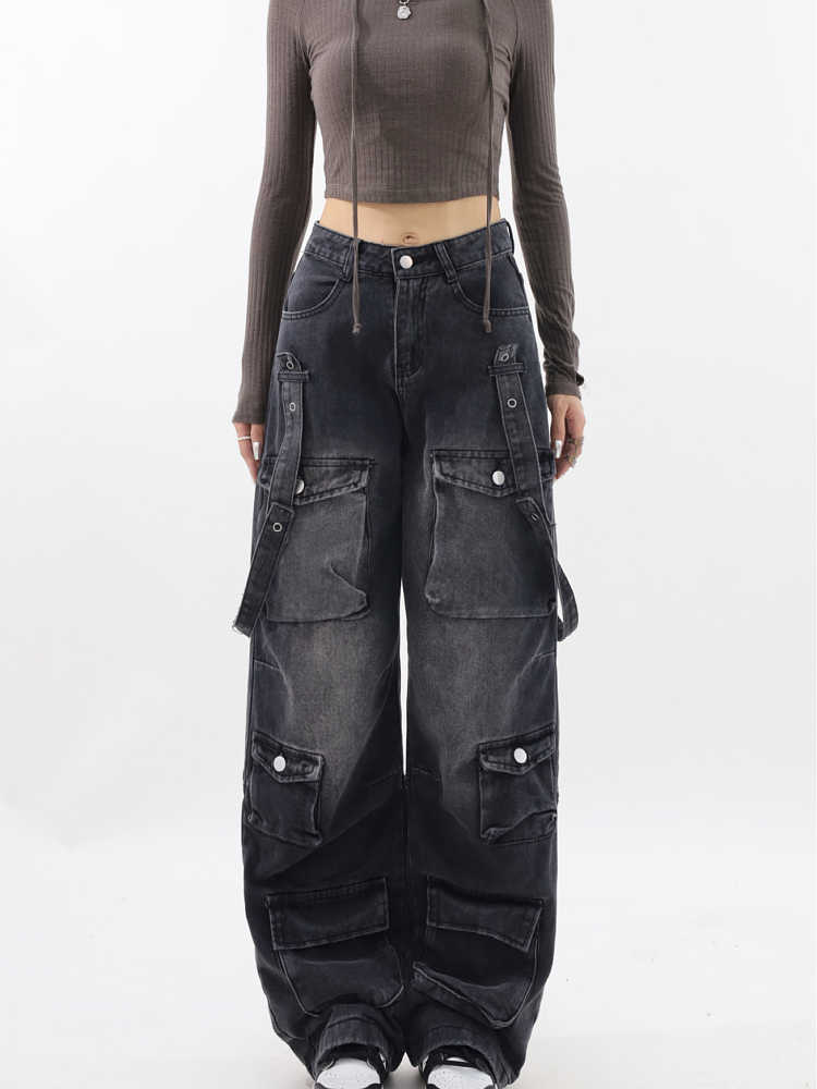Acubi Multi-pocket Cargo Jeans - Image 5