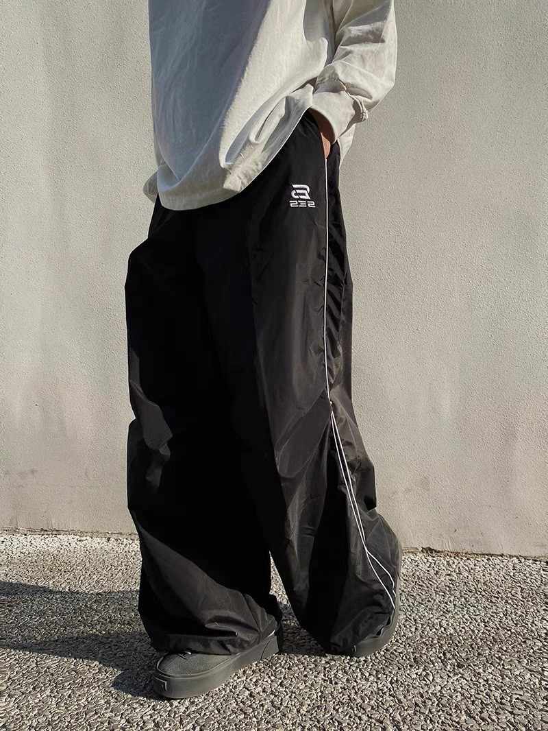 Acubi Retro Wide-leg Sporty Pants - Image 2