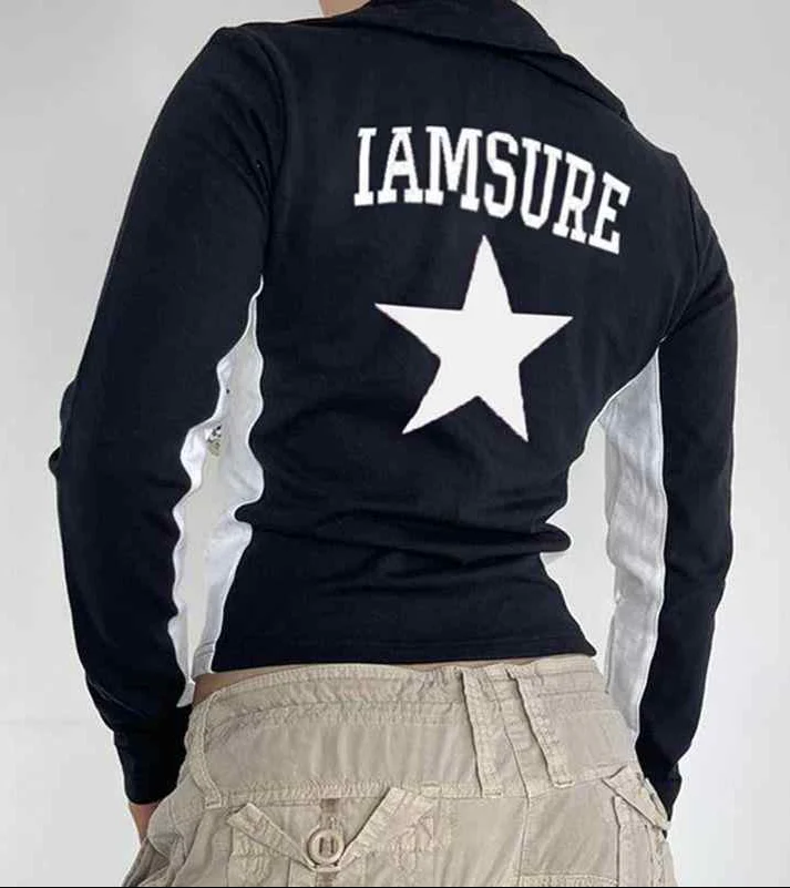 Acubi Star Aesthetic Zip-up Hoodie - Image 4