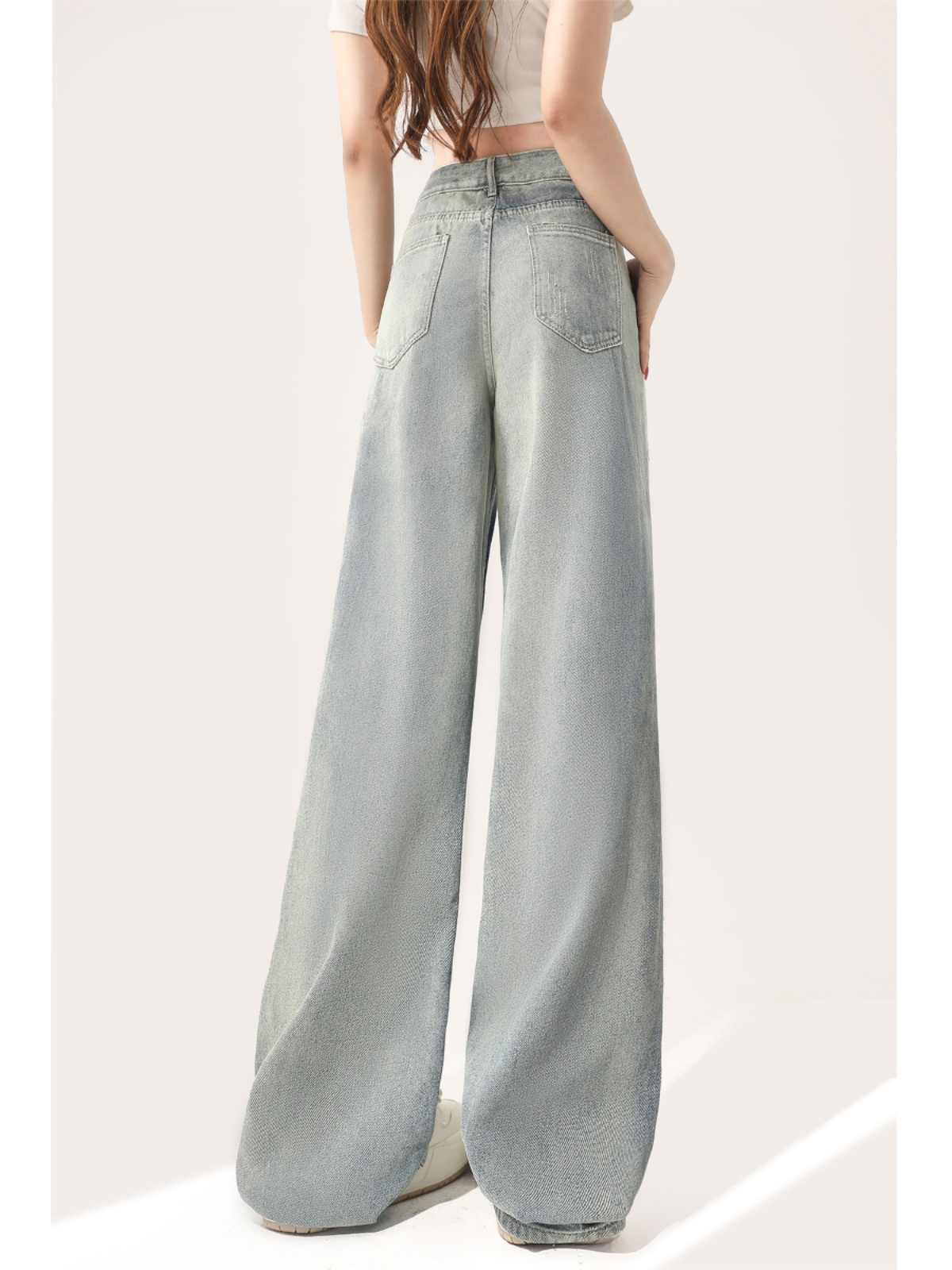 Acubi Star Girl Bell Bottom Jeans - Image 3