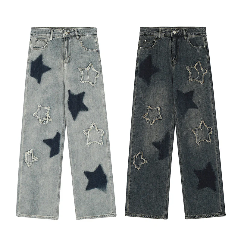 Acubi Star Girl Bell Bottom Jeans - Image 4