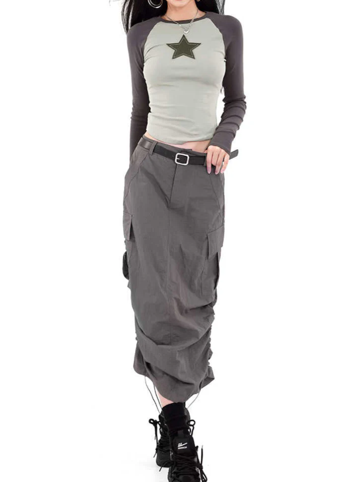 Acubi Star Raglan Long-sleeved Top - Image 6