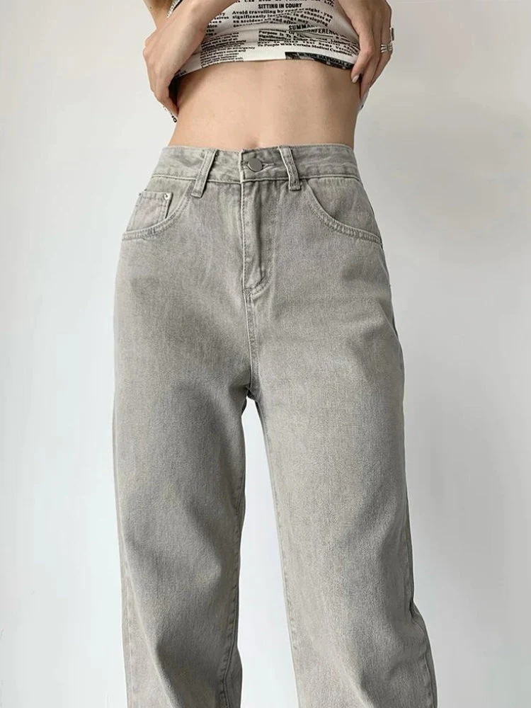 Acubi Straight Leg Gray Jeans - Image 3